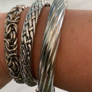 Ross & Simons sterling bracelets- set of three sold together